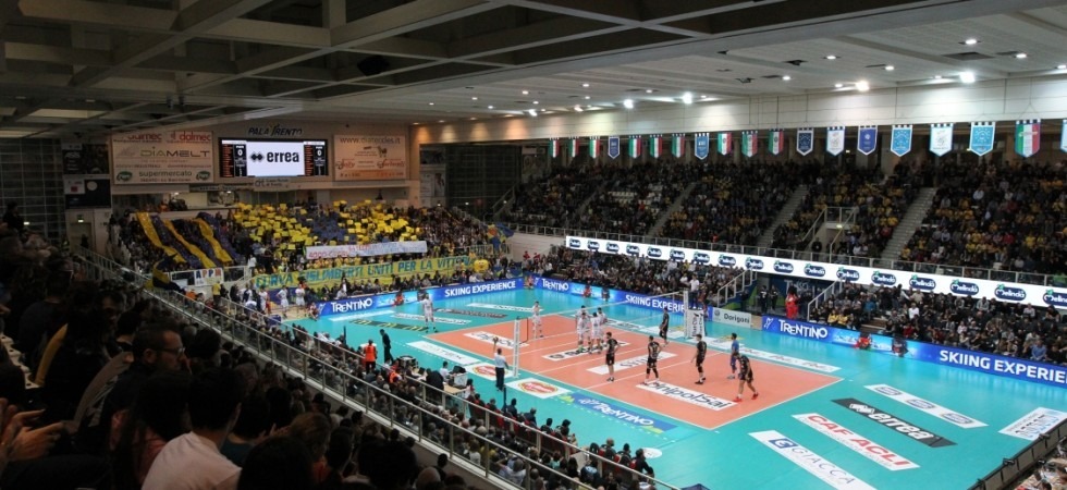 Il PalaTrento sold out contro Civitanova Marche (foto Marco Trabalza)